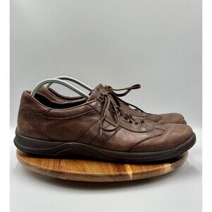 MEPHISTO Match Walking Shoes Air Jet RunOff Brown Leather Mens Size 15